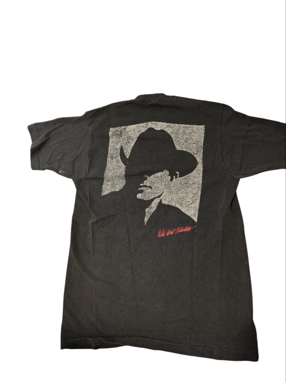 Vtg 90's Marlboro Man T Shirt Mens L Black Cowboy Wild West Collection